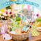 6 Pcs Easter Bunny Wooden Signs Bunny Decor Easter Tabletop Decor Rabbit Shape Table Sign